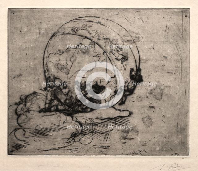 Cupids Leading the World, 1881. Creator: Auguste Rodin (French, 1840-1917).