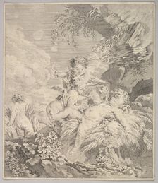 Cupids Tickling Each Other, 18th century. Creator: Unknown
