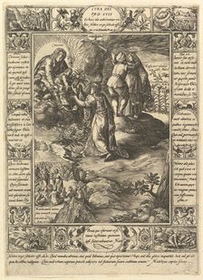 Cura Dei Pro Suis, from Allegories of the Christian Faith, from Christian and Profane Allegories. Creator: Hendrik Goltzius