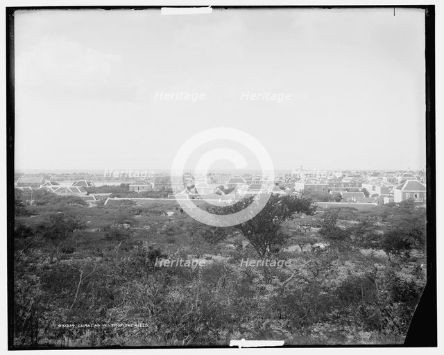 Curacao, W.I., from the hills, between 1890 and 1901. Creator: Unknown.