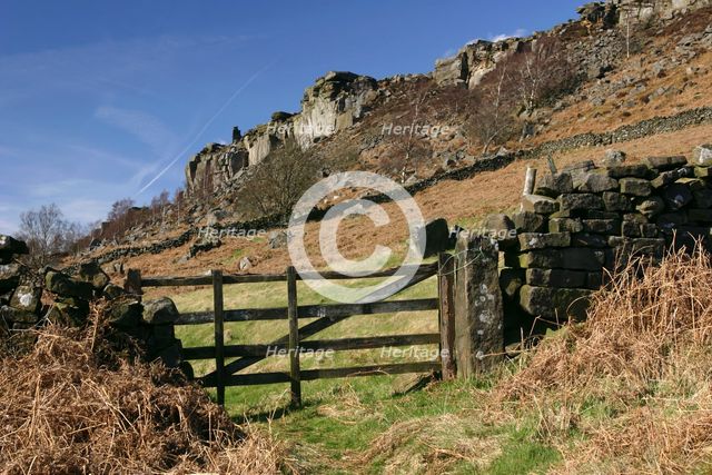 Curbar Edge, Derbyshire, 2006.  Creator: Peter Thompson.