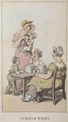 Curds & whey 1820. Creator: Thomas Rowlandson
