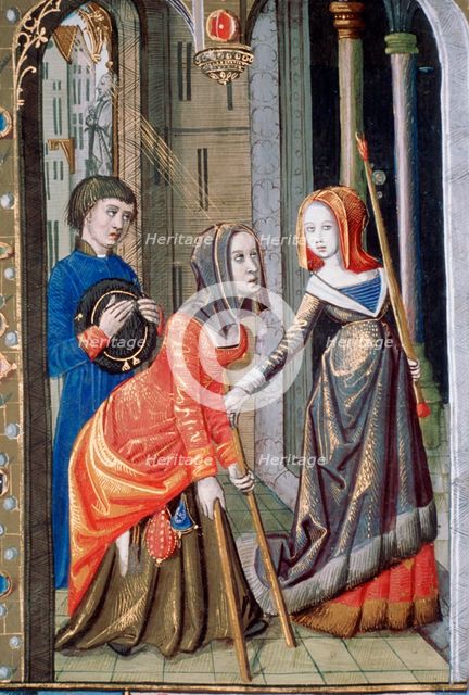 Curing of a hemiplegic, 15th century. Artist: Unknown