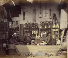 Curio Shop, 1868. Creator: Felice Beato