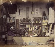 Curio Shop, 1868. Creator: Felice Beato