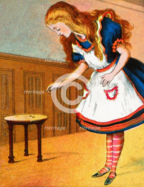 'Curiouser and curiouser, cried Alice', c1900.  Artist: Unknown.