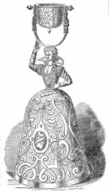 Curious drinking-cup formerly in the Strawberry-Hill collection, 1861. Creator: Unknown