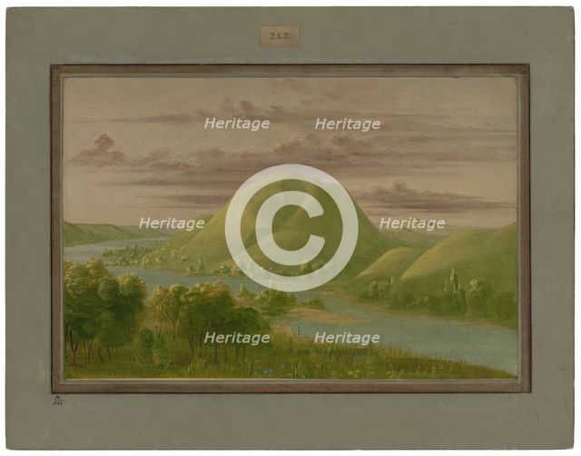 Curious Grassy Bluffs, St. Peter's River, 1861/1869. Creator: George Catlin.