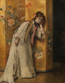 Curious, mid-late 19th century. Creator: Alfred Stevens