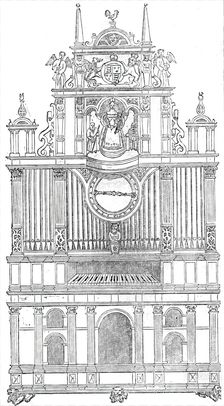 Curious musical instruments of the sixteenth century, 1860. Creator: Unknown