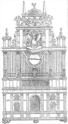 Curious musical instruments of the sixteenth century, 1860. Creator: Unknown