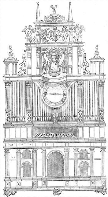 Curious musical instruments of the sixteenth century, 1860. Creator: Unknown.