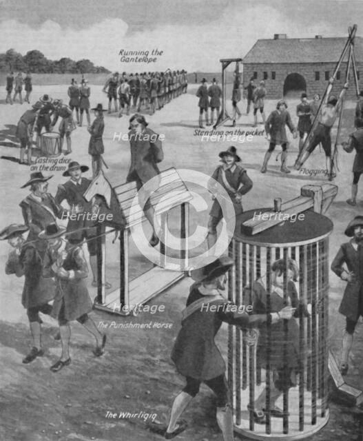 'Curious Old-Time Military Punishments', c1934. Artist: Unknown.