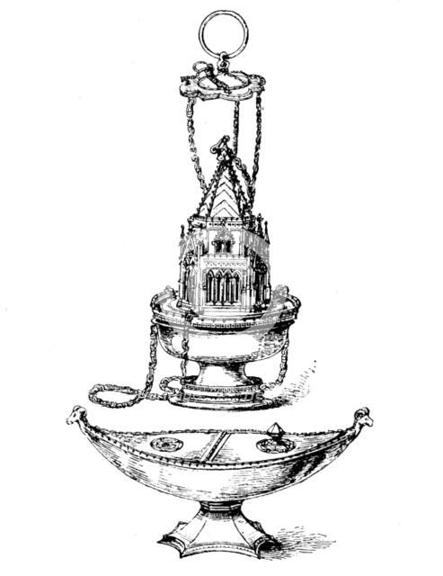 Curious pieces of old English silver found in Whittlesea Mere, 1890. Creator: Unknown.