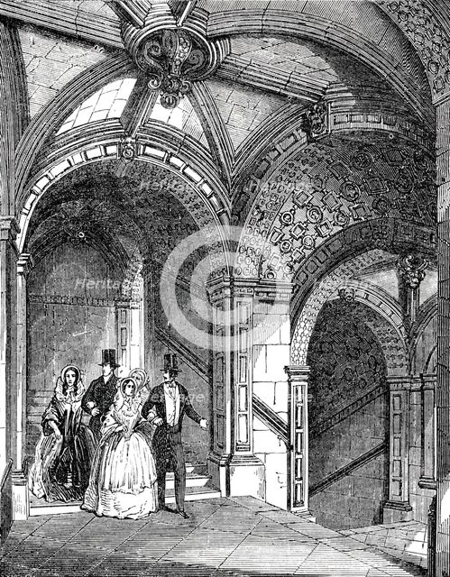 Curious staircase, 1844. Creator: Unknown.