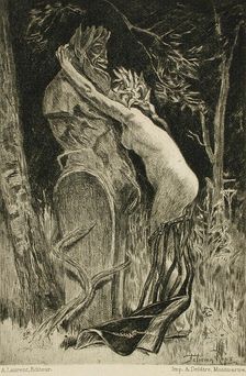 Curieuse, 1885. Creator: Félicien Rops