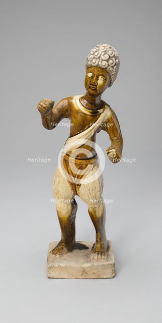 Curly-Haired Youth, Tang dynasty (A.D. 618-907), first half of 8th century. Creator: Unknown.