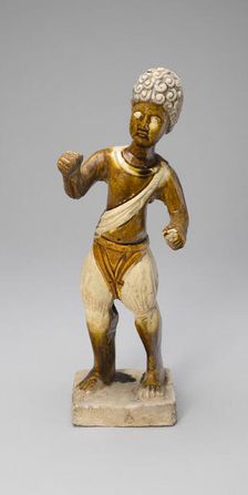 Curly-Haired Youth, Tang dynasty (A.D. 618-907), first half of 8th century. Creator: Unknown