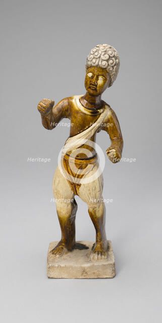 Curly-Haired Youth, Tang dynasty (A.D. 618-907), first half of 8th century. Creator: Unknown.