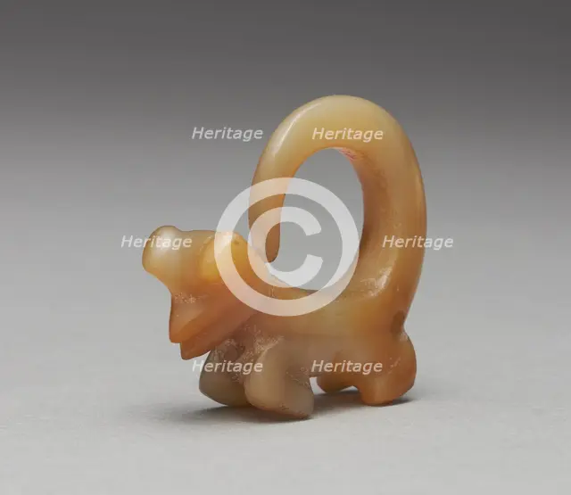 Curly-Tailed Animal Pendant, 100-800. Creator: Unknown.