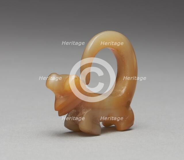 Curly-Tailed Animal Pendant, 100-800. Creator: Unknown.