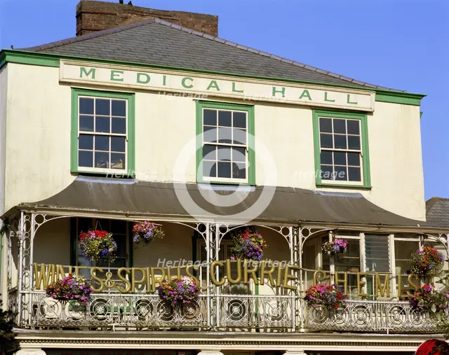 Currie Chemist, Broad Street, South Molton, Devon, July 2000. Artist: M Hesketh Roberts