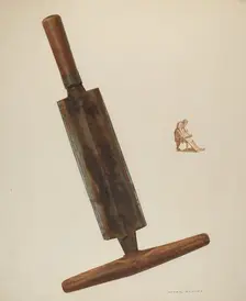 Currier's Shaving Knife, c. 1940. Creator: Oscar Bluhme