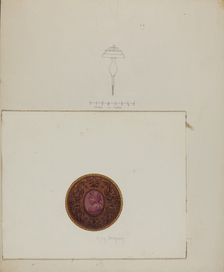 Curtain Tie-back, 1937. Creator: Grace Halpin