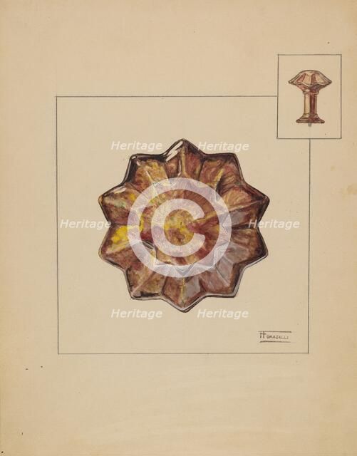 Curtain Tie Back, c. 1936. Creator: Frank Fumagalli.