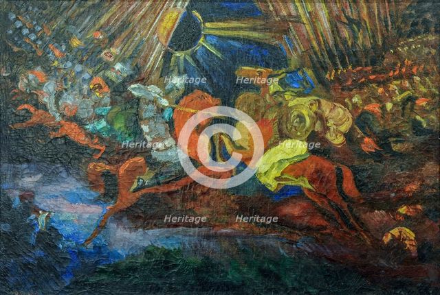 Curtain design for the opera Prince Igor by A. Borodin, 1934. Creator: Fyodor Fyodorovsky.