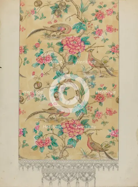 Curtain Drapery, c. 1936. Creator: Henry Meyers.