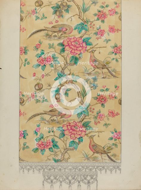Curtain Drapery, c. 1936. Creator: Henry Meyers.