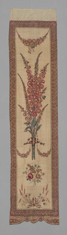 Curtain for Bed Set, France, 18th century. Creator: Unknown