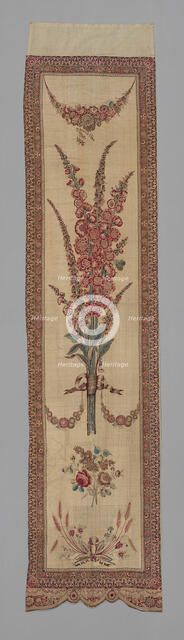 Curtain for Bed Set, France, 18th century. Creator: Unknown.