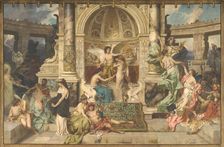 Curtain of the Juliusz Slowacki Theatre in Krakow , 1894. Creator: Siemiradzki, Henryk (1843-1902)