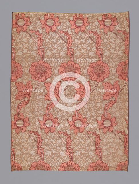 Curtain (Original Design Entitled "Kennet"), England, 1883 (produced 1887). Creator: William Morris.