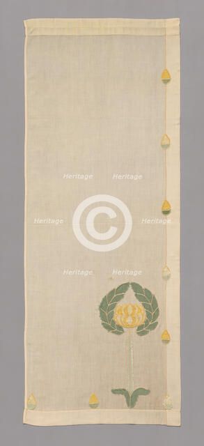 Curtain Panel, Minnesota, 1905. Creator: Unknown.