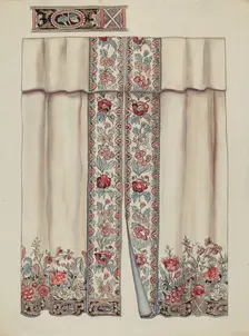 Curtains, c. 1937. Creator: Lillian Causey