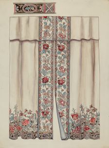 Curtains, c. 1937. Creator: Lillian Causey