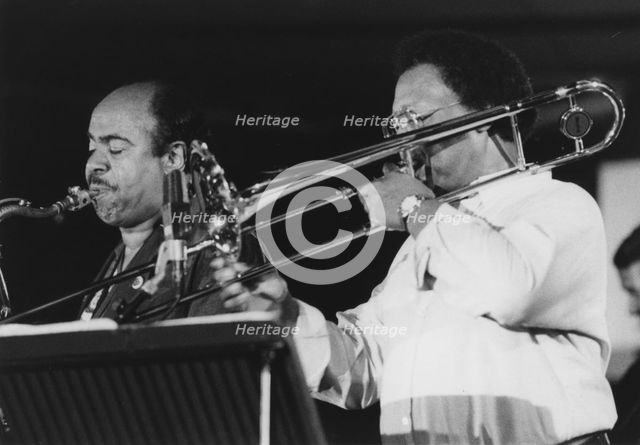 Curtis Fuller, Benny Golson, North Sea Jazz Festival, 1999. Creator: Brian Foskett.