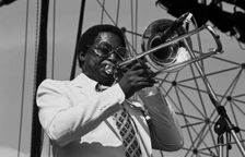 Curtis Fuller, Capital Jazz Festival, Knebworth, Herts, July 1982. Artist: Brian O'Connor