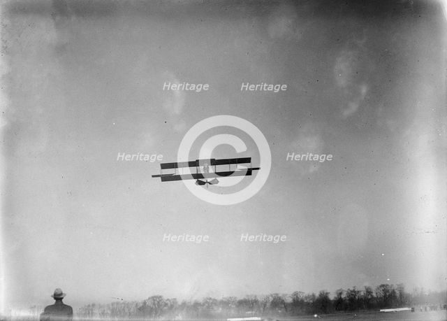 Curtiss Airplane - Tests of Curtiss Plane For Army, General Views, 1912. Creator: Harris & Ewing.