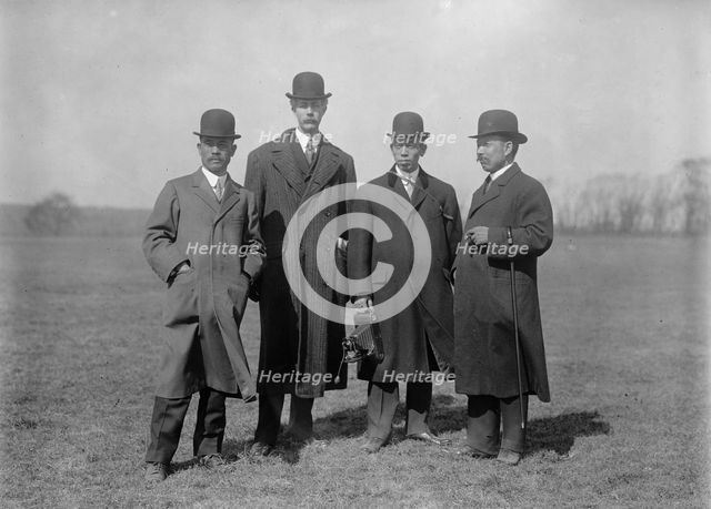 Curtiss Airplane, Tests of Curtiss Plane For Army - Japanese Watching Tests..., 1912. Creator: Harris & Ewing.