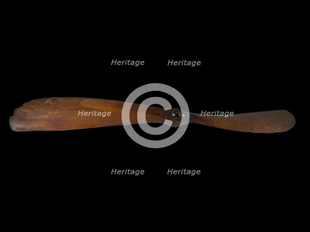 Curtiss Ely Propeller, fixed-pitch, two-blade, wood and metal, 1911. Creator: Curtiss Aeroplane and Motor Company.