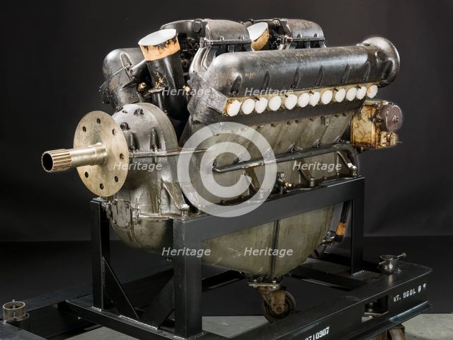 Curtiss K-12, V-12 Engine, ca. 1918. Creator: Curtiss Aeroplane and Motor Company.