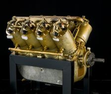 Curtiss Modified Model L, V-8 Engine, Circa 1910. Creator: Curtiss Aeroplane and Motor Company