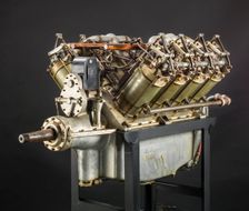 Curtiss OXX-6, V-8 Engine, ca. 1916. Creator: Curtiss Aeroplane and Motor Company