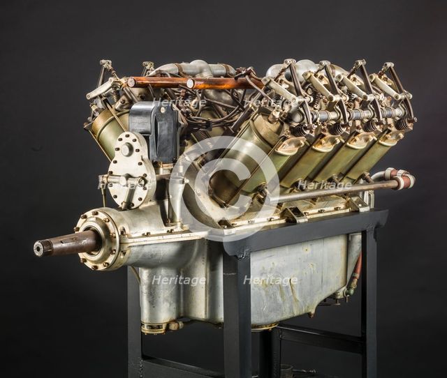 Curtiss OXX-6, V-8 Engine, ca. 1916. Creator: Curtiss Aeroplane and Motor Company.