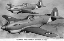 Curtiss P-40 Pursuit Fighter Planes
