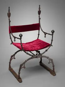 Curule (Folding) Chair, c. 1450-1500. Creator: Unknown